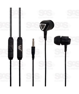 Fone de Ouvido Estéreo Com Microfone Altomex A-798