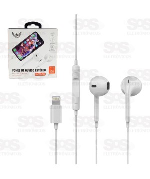 Fone de Ouvido com Fio e Microfone para Iphone Altomex A-808-5G