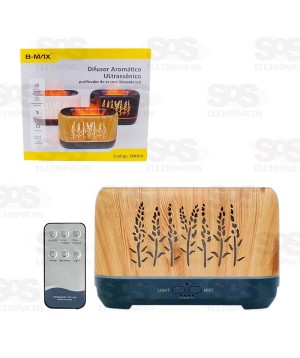 Difusor Umidificador De Ar 200ML Com LED B-Max BM-070