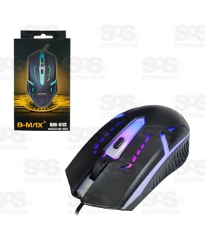 Mouse Gamer 3200 DPI Com Fio USB 3.0 B-Max BM-612