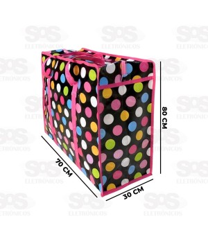 Sacola de Nylon Com Zíper 70x80x30CM Caerus CRS-1807