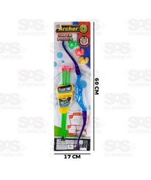 Arco e Flecha Infantil Super Power Toy King TK-AB5321