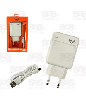 Carregador Rápido 2 USB 5.1A Com Cabo Micro USB V8 Altomex AL-9083-V8