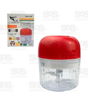 Mini Processador de Alimentos Elétrico 250ML Caerus CRS-1987
