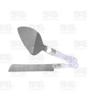 Kit Para Bolos Espátula e Faca Inox Caerus CRS-1542 / CRS-2816