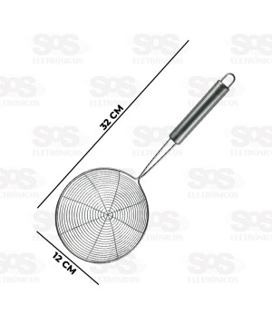 Peneira Para Frituras Aço Inox 12CM Unitário Caerus CRS-1520