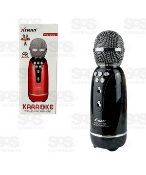 Microfone Sem Fio Bluetooth Karaokê Xtrad WS-899