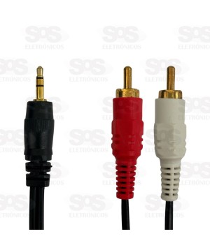 Cabo 2 RCA Para P2 1,5 Metros B-Max 8353