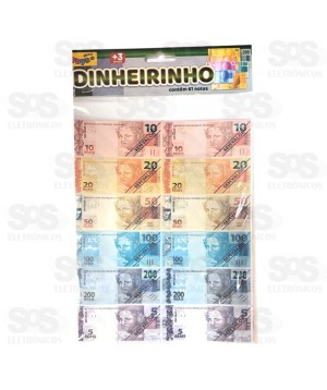 Mini Cédulas de Dinheirinho 61 Notas Mini Toys 1998