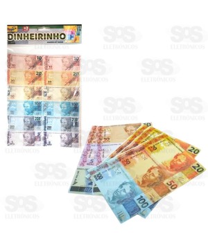 Mini Cédulas de Dinheirinho 61 Notas Mini Toys 1998