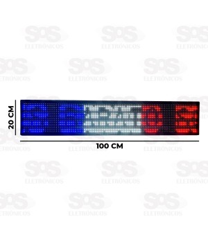 Painel de LED Letreiro 3 Cores 100x20CM B-Max P10