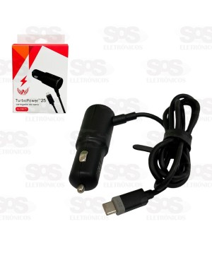 Carregador Veicular Type C Turbo Power 25W Altomex AL-C98-TY