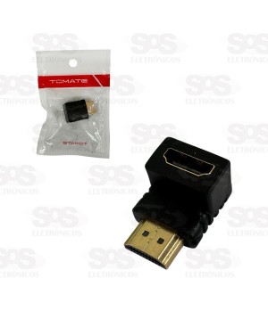 Emenda HDMI Para HDMI Curva 90 Graus Tomate MHC-5203