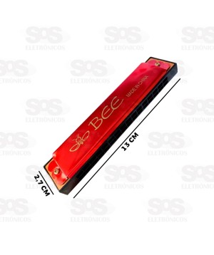 Gaita Harmônica Metálica 16 Furos Bee OS-312