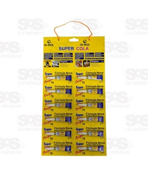 Super Cola Cartela com 12 Unidades De 3 Gramas Hai Brasil L555