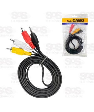 Cabo P3 Para 3 RCA 1,50 Metros B-max