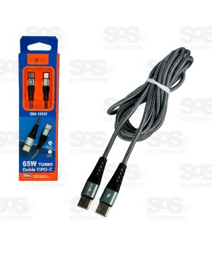 Cabo De Dados Type C Para Type C 65W 2 Metros Inova CBO-12222