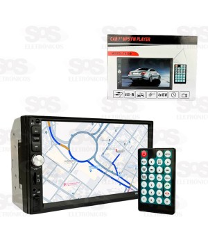 Tela Monitor Veicular Tela 7 Polegadas Com Câmera De Ré Ministar 7010B 7012BB