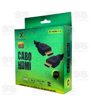 Cabo HDMI 1.5 metros X-cell XC-HDMI-1.5