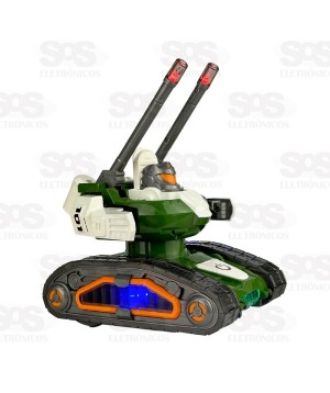 Tanque De Guerra Robô Com Luzes e Sons Toy King TK-AB6358