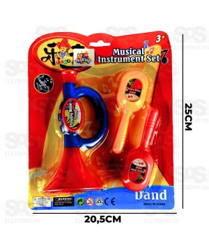 Corneta Infantil Com Acessórios Toy King TK-AB5105