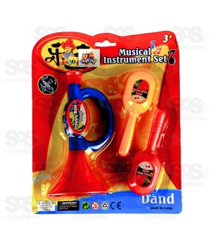Corneta Infantil Com Acessórios Toy King TK-AB5105