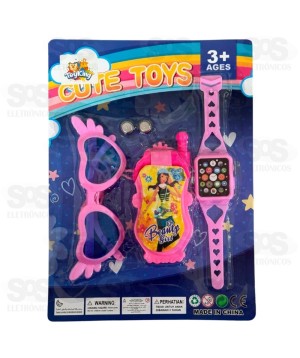 Kit Celular Musical Com Acessórios Toy King TK-AB6299