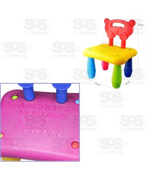 Cadeirinha Infantil Colorida Monta e Desmonta Lider 5670