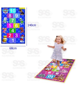 Tapete Amarelinha Patrulha Canina Lider 264