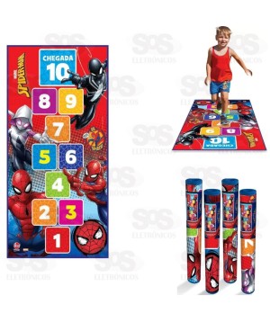 Tapete  Amarelinha Homem Aranha Lider 3001