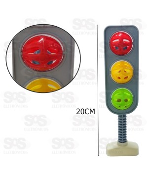 Chocalho Formato de Sinaleiro 20cm Toy king TK-AB4834