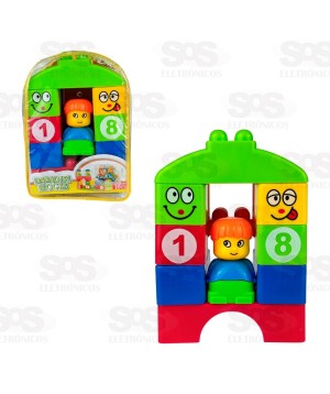Conjunto Blocos De Montar 18 Peças Toy King TK-2265