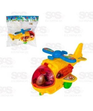 Helicóptero Com Motor À Corda Toy King TK-AB5879
