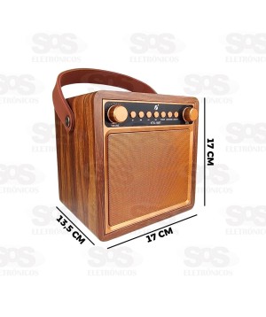 Caixa De Som 10W Com Microfone Sem Fio KTS-1687