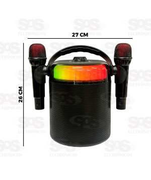 Caixa De Som 40W Com Microfone Sem Fio X-Cell XC-KB-01