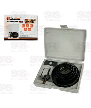 Jogo De Serra Copos 8 Peças Troya Tools TRY-6128