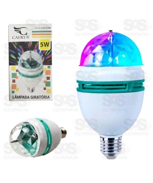 Lâmpada Giratória LED Colorido Caerus CRS-2200