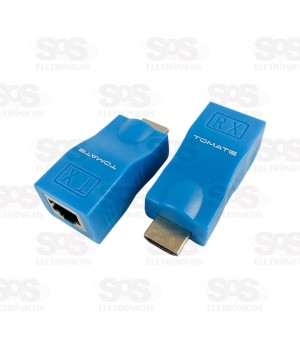 Extensor HDMI Para Cabo RJ45 30 Metros Tomate MHD-1103