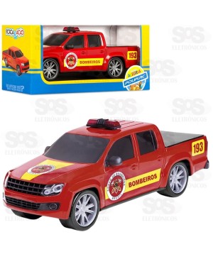 Picape Força e Ação Bombeiro Poliplac 6563