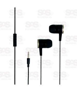 Fone de Ouvido Estéreo Com Microfone Caixa Branca Altomex AT-0201