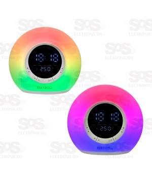 Caixa De Som 10W Com Painel Digital Eletromex EL-1017