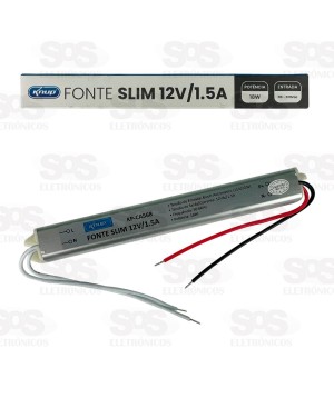 Fonte Slim 18W Para Fita LED 12V/1.5A Knup KP-CA568