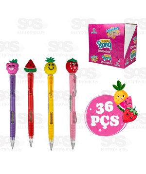 Caixa De Lapiseira 0.7MM Frutinhas 36 Unidades Polibrinq SCB21