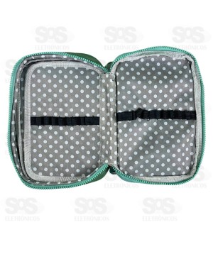 Estojo Grande Poliéster 1 Zíper 24CM Altomex AL-07-0611