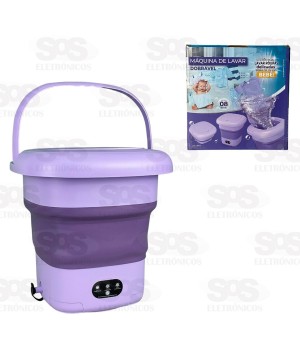 Máquina de Lavar Elétrica Dobrável 8 Litros MLSC-01