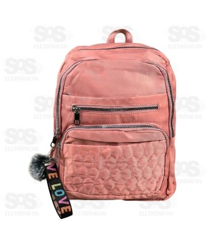 Mochila Feminina 8 Bolsos Love Altomex AL-07-0790
