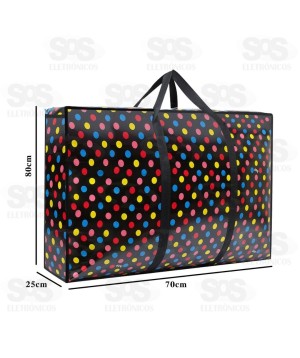 Sacola de Nylon Com Zíper 80x70x25CM Altomex HZ-07-0009