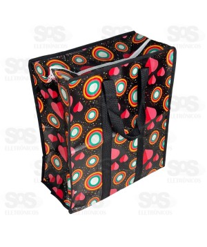 Sacola de Nylon Com Zíper 45x40x20CM Altomex HZ-07-0008