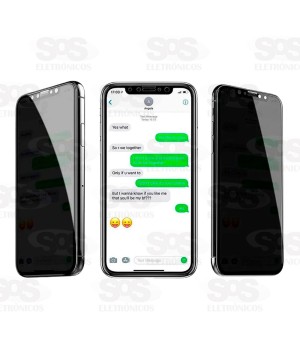 Película Cerâmica Privacidade Preta Xiaomi Note 12