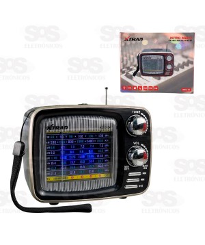 Rádio Retro 5W Bluetooth 8 Bandas Xtrad XDG-34